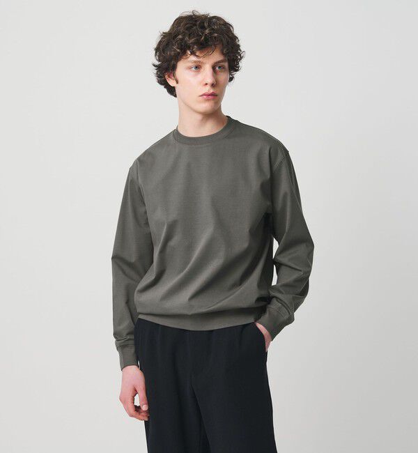 UNITED ARROWS「ポンチ ロングスリーブ スウェット ー抗菌防臭・接触冷感ー」|Tシャツ・カットソー|