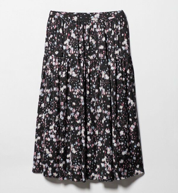 UNITED ARROWS「サテン フラワープリント スカート ‐ウォッシャブル‐」|スカート|