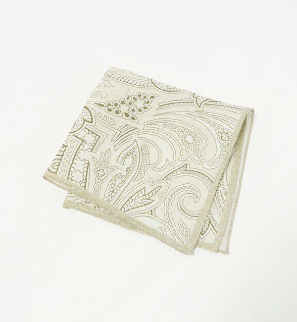 UNITED ARROWS「＜molteni＞ ペイズリー ポケットチーフ」|ハンカチ|BEIGE