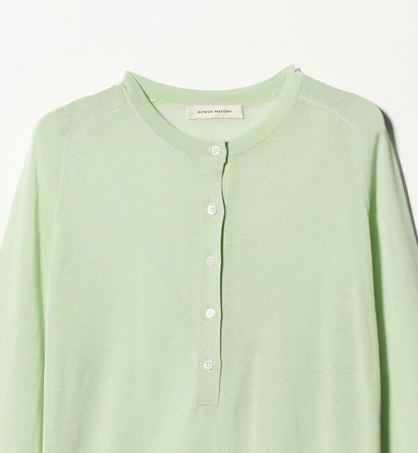 AEWEN MATOPH「＜AEWEN MATOPH＞シアーヘンリーネックニット ‐ ウォッシャブル ‐」|ニット・セーター|