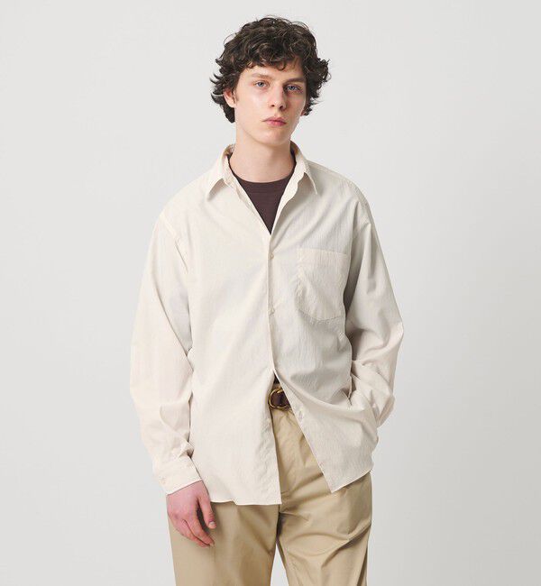UNITED ARROWS「フォーシーズンズ ポプリン レギュラーカラーシャツ　ヨコストレッチ」|シャツ・ブラウス|OFF WHITE