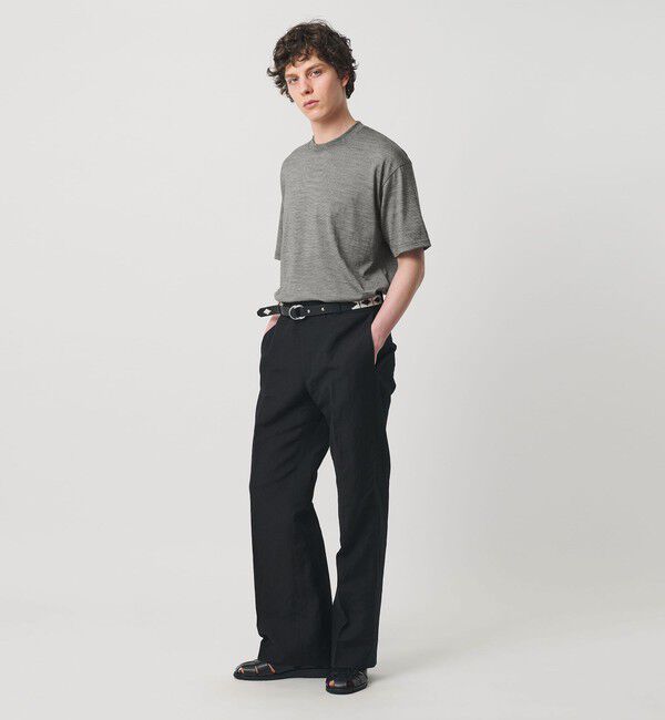 UNITED ARROWS「ウール マイクロボーダーTシャツ」|Tシャツ・カットソー|