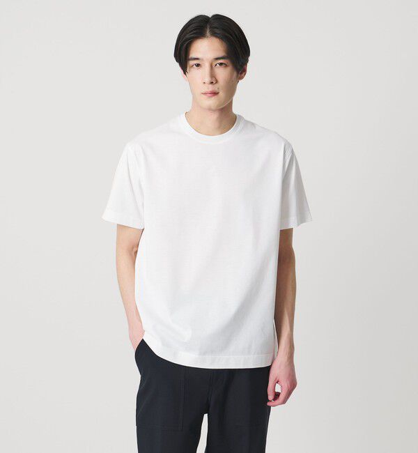UNITED ARROWS「ALBINI アルビニ シルケット テンジク Tシャツ　抗菌防臭」|Tシャツ・カットソー|WHITE