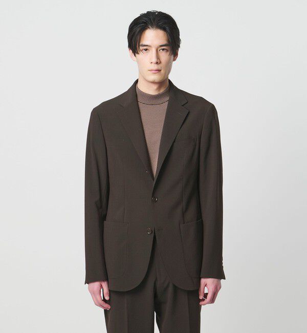 UNITED ARROWS「シアサッカー シングル 3ボタン テーラードジャケット COMFORT EASY‐MODEL ストレッチ」|テーラードジャケット|