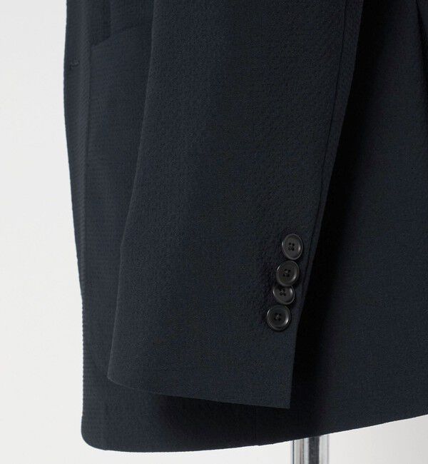 UNITED ARROWS「シアサッカー シングル 3ボタン テーラードジャケット COMFORT EASY‐MODEL ストレッチ」|テーラードジャケット|