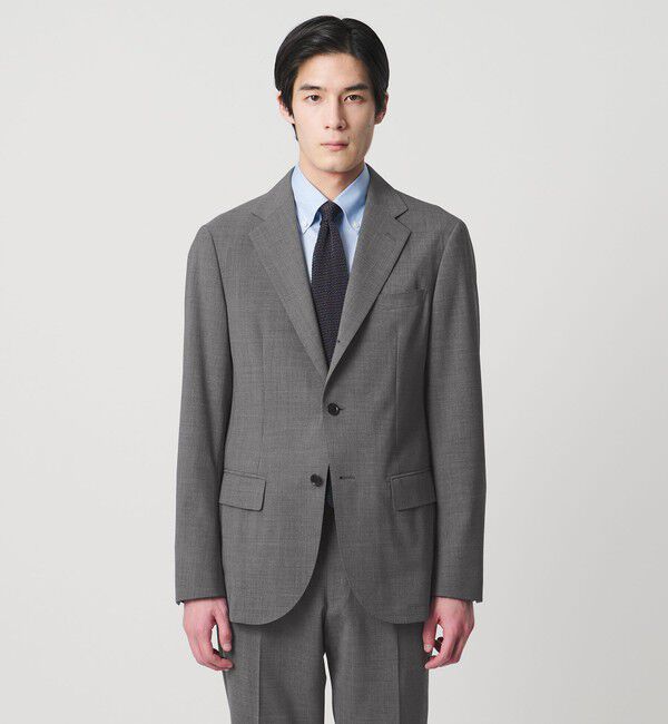 UNITED ARROWS「トロピカル シングル 3ボタン テーラードジャケット COMFORT EASY‐MODEL 2WAYストレッチ 撥水」|テーラードジャケット|