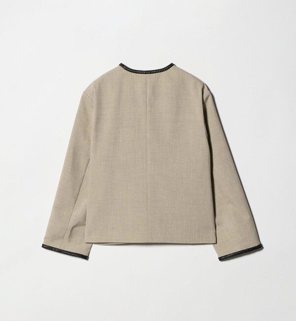 UNITED ARROWS「Spiree ASAMI ノーカラー ジャケット」|ノーカラージャケット|