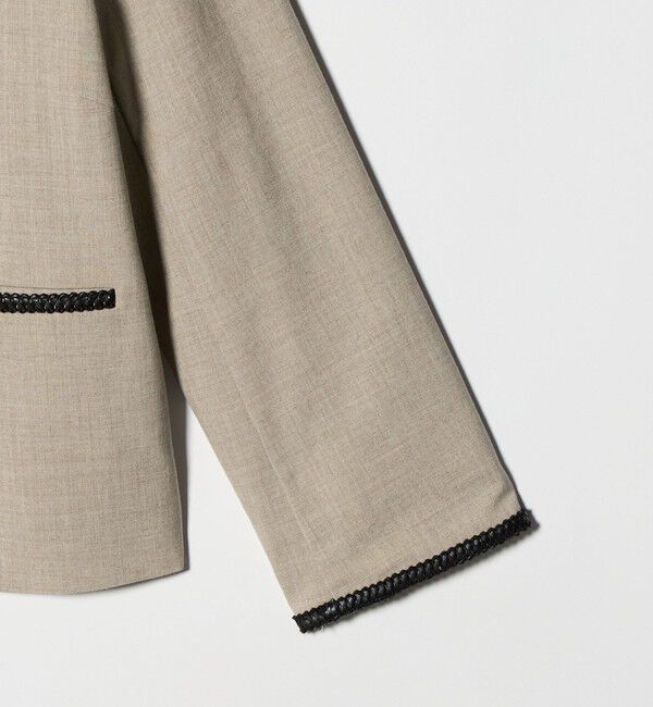 UNITED ARROWS「Spiree ASAMI ノーカラー ジャケット」|ノーカラージャケット|