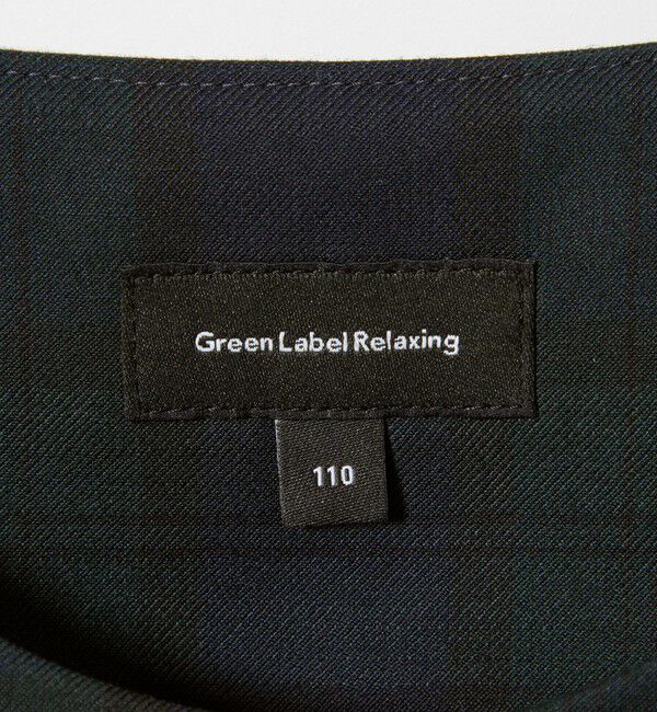 UNITED ARROWS green label relaxing「TRW ブラックウォッチ ジャンスカ / キッズ 110cm-130cm」|ワンピース|