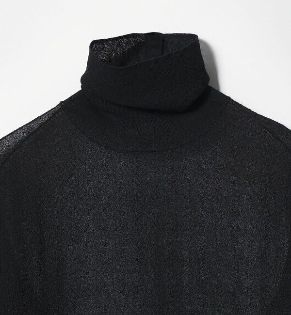 UNITED ARROWS green label relaxing「＜SEASONAL COLLECTION＞ハイゲージ シアー タートル プルオーバー ウォッシャブル」|ニット・セーター|