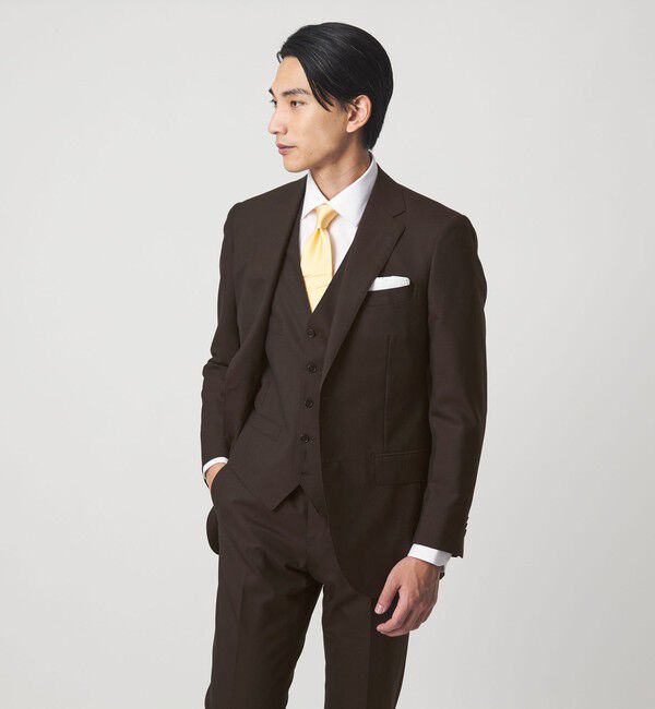 UNITED ARROWS green label relaxing「REDA トロピカル 無地 5B スーツベスト」|スーツ|