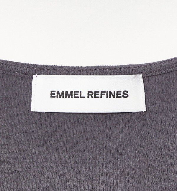 EMMEL REFINES「＜EMMEL REFINES＞EM フリルネック フライス カーディガン」|カーディガン|