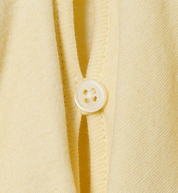 EMMEL REFINES「＜EMMEL REFINES＞EM フリルネック フライス カーディガン」|カーディガン|