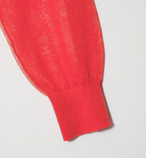 EMMEL REFINES「＜EMMEL REFINES＞EM HW FILMY シアー クルーネック カーディガン」|カーディガン|