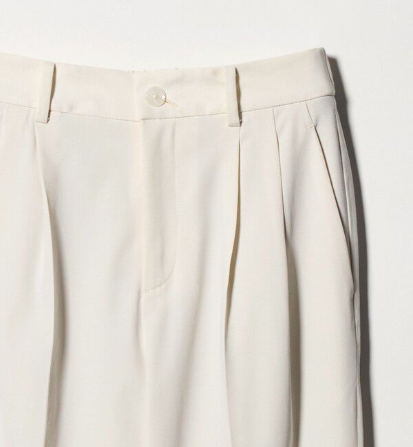 UNITED ARROWS green label relaxing「［size SHORT/TALLあり］Daily Chic タック スリム パンツ オフホワイト」|スラックス|