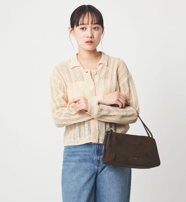 UNITED ARROWS green label relaxing「メッシュ ポロカーディガン ウォッシャブル」|カーディガン|