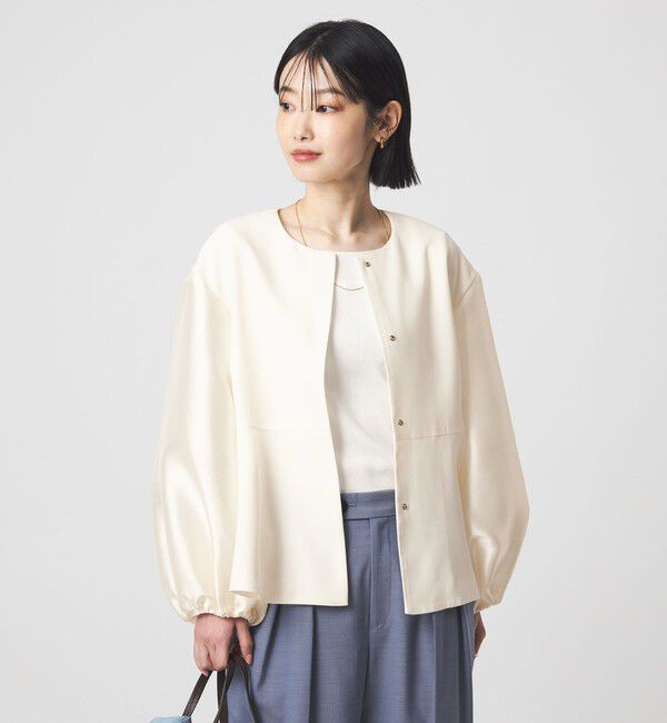 UNITED ARROWS green label relaxing「［size SHORTあり］fleurie(フルリー) フォルム ジャケット 2」|ノーカラージャケット|