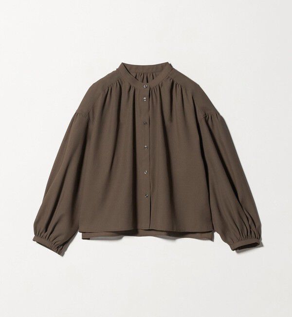 UNITED ARROWS green label relaxing「袖ボリューム ギャザー ブラウス マシンウォッシャブル 通気性」|シャツ・ブラウス|