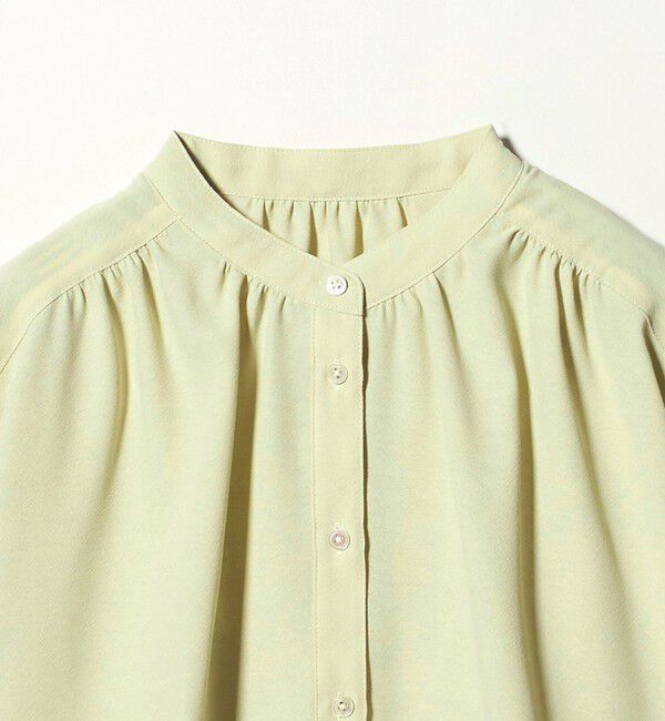 UNITED ARROWS green label relaxing「袖ボリューム ギャザー ブラウス マシンウォッシャブル 通気性」|シャツ・ブラウス|