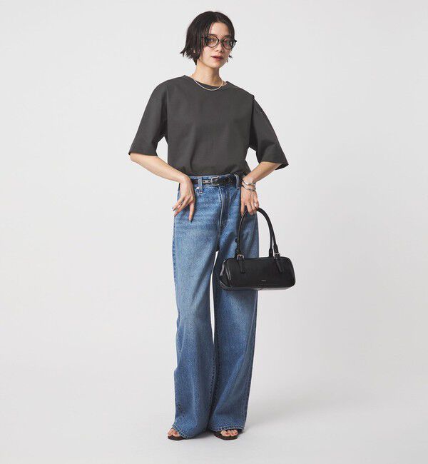 UNITED ARROWS green label relaxing「クロップド ポンチ Tシャツ」|Tシャツ・カットソー|