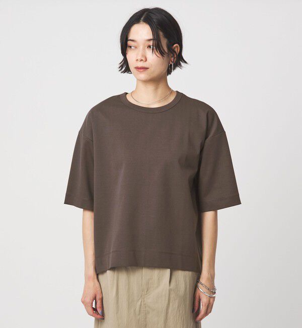 UNITED ARROWS green label relaxing「クロップド ポンチ Tシャツ」|Tシャツ・カットソー|