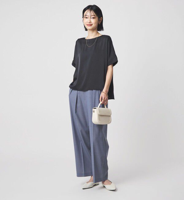 UNITED ARROWS green label relaxing「サテン TEE ブラウス」|シャツ・ブラウス|