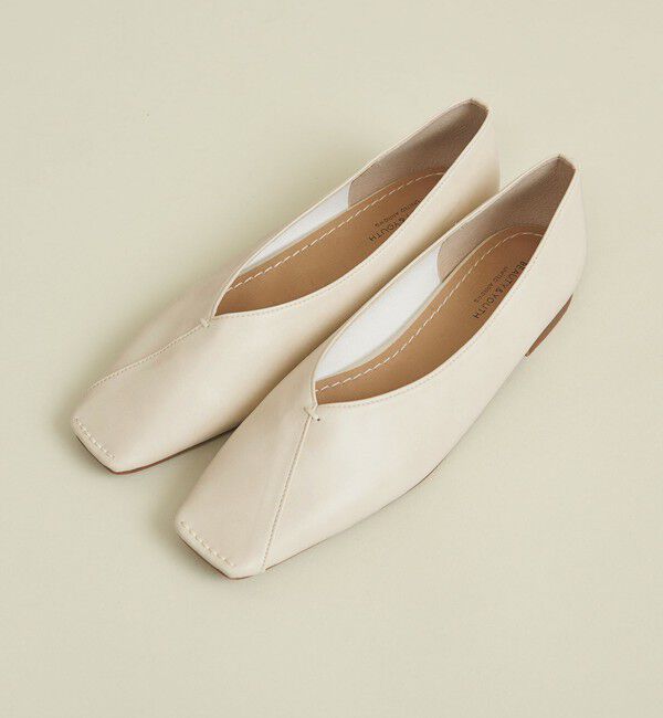 BEAUTY&YOUTH UNITED ARROWS「Vカットステッチ フラットシューズ」|バレエシューズ|