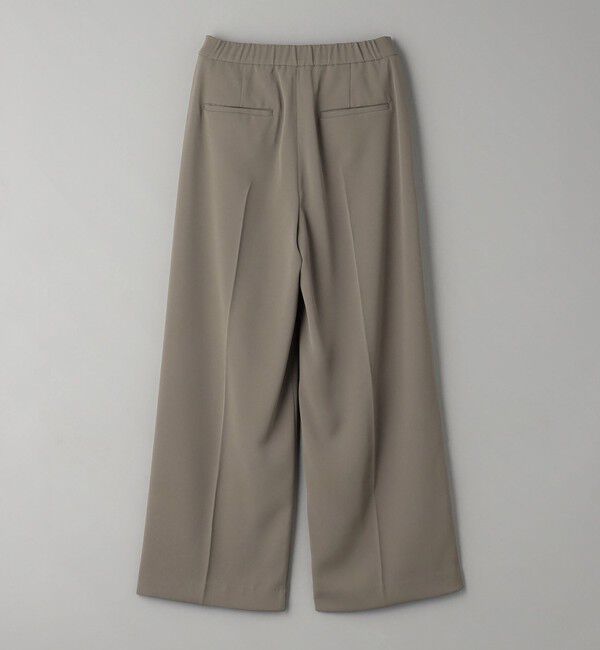 BEAUTY&YOUTH UNITED ARROWS「【WEB限定 Wardrobe DAILY MINIMAL】ダブルクロス タックワイドストレートパンツ ウォッシャブル」|スラックス|
