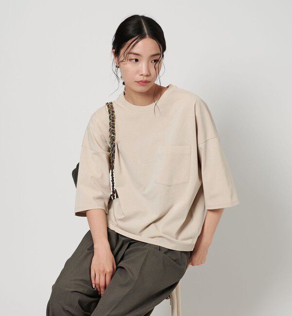 BEAUTY&YOUTH UNITED ARROWS「ドルマンスリーブ ポケット Tシャツ 接触冷感」|Tシャツ・カットソー|