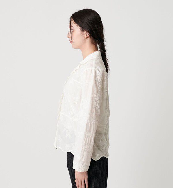 BEAUTY&YOUTH UNITED ARROWS「エンブロイダリー オープンカラーシャツ」|シャツ・ブラウス|