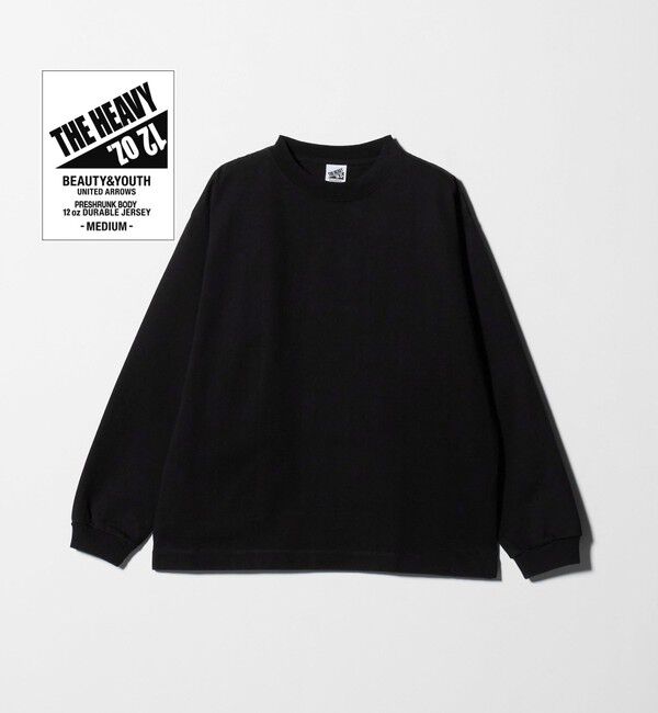 BEAUTY&YOUTH UNITED ARROWS「12oz ヘビーウェイト クルーネック カットソー」|Tシャツ・カットソー|BLACK