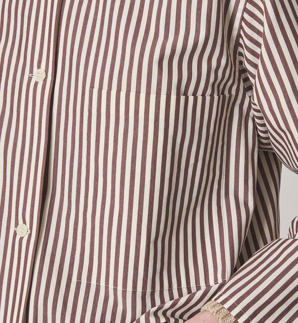 STEVEN ALAN「＜Steven Alan＞コットン キュプラ ストライプ フード シャツ」|シャツ・ブラウス|
