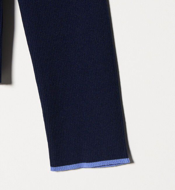 BEAUTY&YOUTH UNITED ARROWS「コットンブレンド リブライン ニットプルオーバー ウォッシャブル」|ニット・セーター|