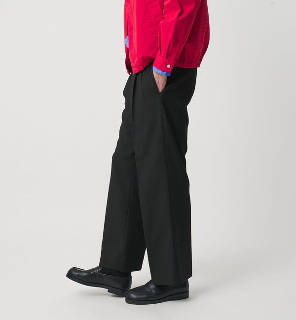 BEAUTY&YOUTH UNITED ARROWS「ダブル T/R 2プリーツ ボリューム スラックス NO.9 ウォッシャブル」|チノ|