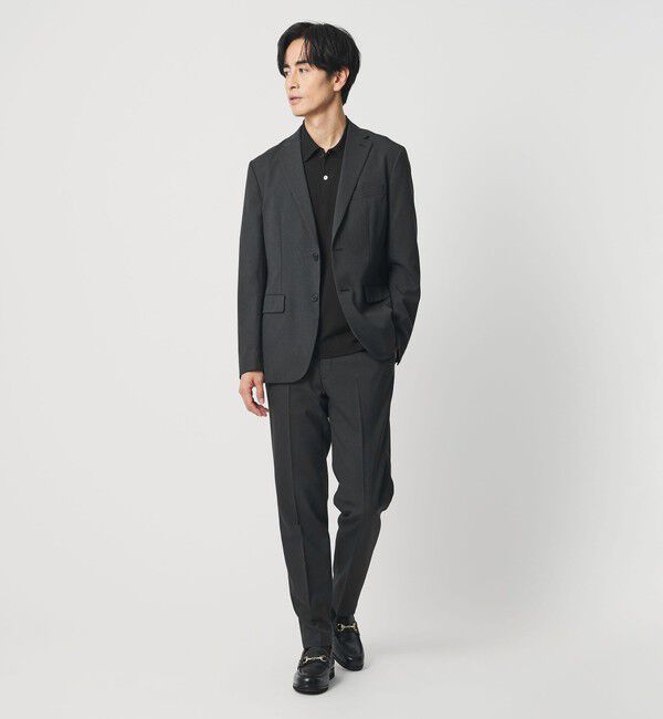 BEAUTY&YOUTH UNITED ARROWS「ピンヘッド ポリエステル ノープリーツ スリム パンツ NO.1 セットアップ対応可能」|チノ|