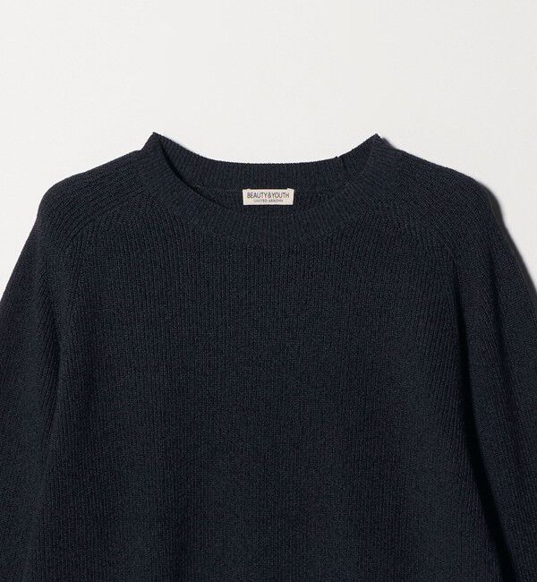 BEAUTY&YOUTH UNITED ARROWS「ブークレ ミックス 12ゲージ アゼ クルーネック ニット ウォッシャブル」|ニット・セーター|