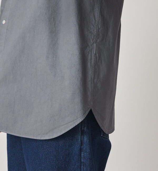 STEVEN ALAN「＜Steven Alan＞ ガーメントダイ ポプリン レギュラーカラー シャツ LOOSE」|シャツ・ブラウス|