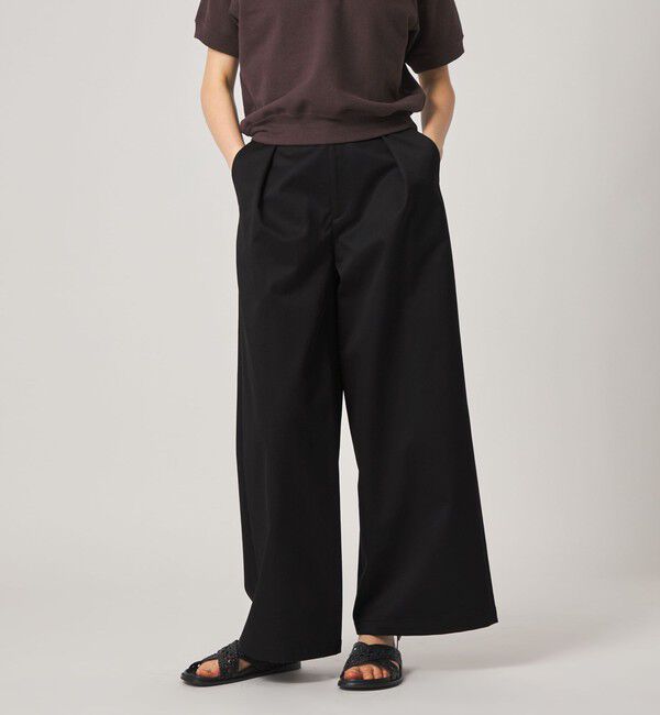 STEVEN ALAN「＜Steven Alan＞タック チノ ワイド トラウザー」|チノ|