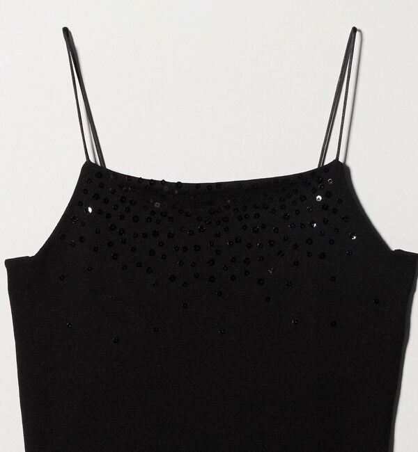 ATTISESSION「＜ATTISESSION＞シークイン エンブロイダリー ニット キャミソール」|キャミソール|