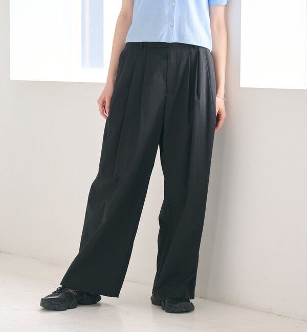BEAUTY&YOUTH UNITED ARROWS「ナイロンコットン ワイドタックパンツ ウォッシャブル」|その他|