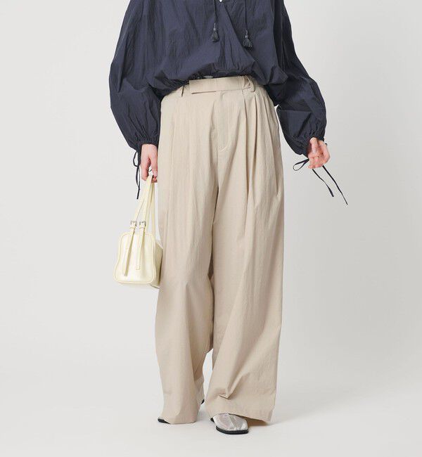 BEAUTY&YOUTH UNITED ARROWS「ナイロンコットン ワイドタックパンツ ウォッシャブル」|その他|