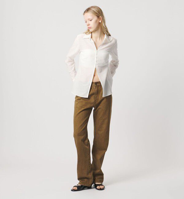 ATTISESSION「＜ATTISESSION＞コットン シルク ホック シャツ」|シャツ・ブラウス|