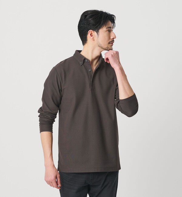 BEAUTY&YOUTH UNITED ARROWS「【WEB限定 WARDROBE SMART】ステイ クリーン ピケ BD ポロシャツ【抗菌・防臭】」|ポロシャツ|