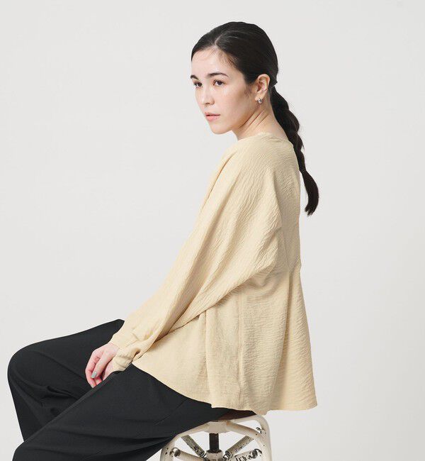 BEAUTY&YOUTH UNITED ARROWS「【WEB限定】ウエストタック ペプラムプルオーバー ウォッシャブル」|Tシャツ・カットソー|