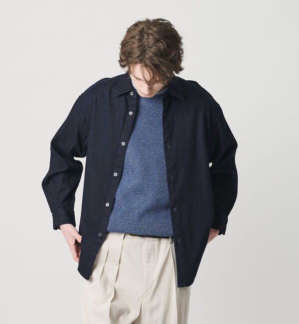 BEAUTY&YOUTH UNITED ARROWS「7.5oz サテンデニム レギュラー グランデ シャツ GRANDE型」|シャツ・ブラウス|