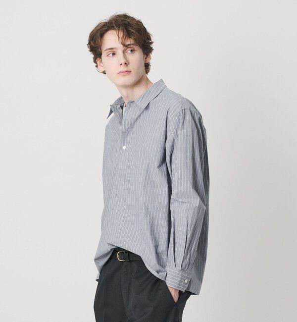 BEAUTY&YOUTH UNITED ARROWS「TYP ワッシャー ピンストライプ プルオーバーシャツ 」|シャツ・ブラウス|