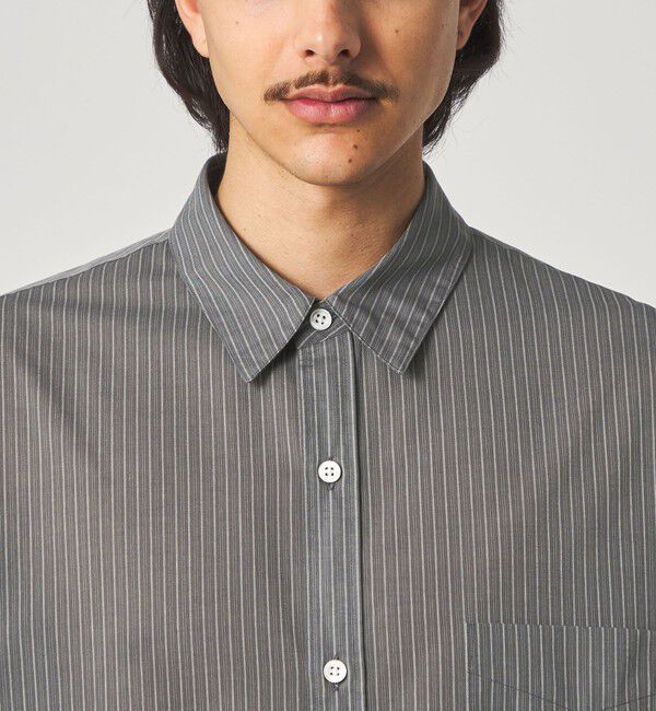 STEVEN ALAN「＜Steven Alan＞ 100 ガスボイル ストライプ レギュラーカラー シャツ LOOSE」|シャツ・ブラウス|