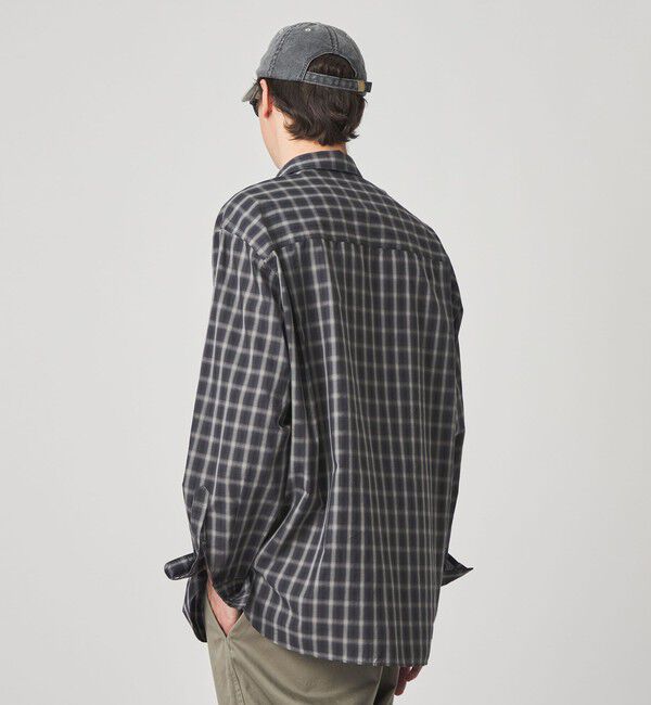 STEVEN ALAN「＜Steven Alan＞ C/L/S オンブレー チェック レギュラーカラー シャツ LOOSE」|シャツ・ブラウス|