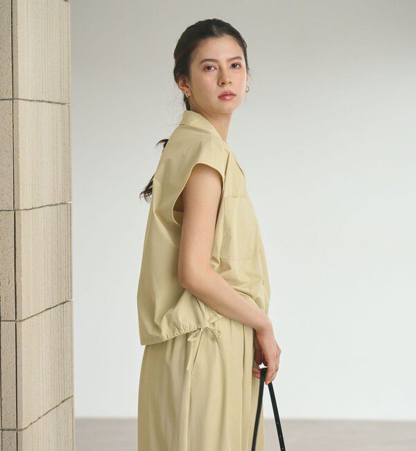 BEAUTY&YOUTH UNITED ARROWS「【WEB限定 Wardrobe DAILY MINIMAL】オープンカラーシャツ＆イージーパンツ 接触冷感 UVカット はっ水」|オールインワン|