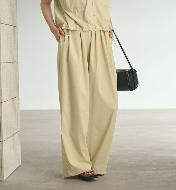 BEAUTY&YOUTH UNITED ARROWS「【WEB限定 Wardrobe DAILY MINIMAL】オープンカラーシャツ＆イージーパンツ 接触冷感 UVカット はっ水」|オールインワン|